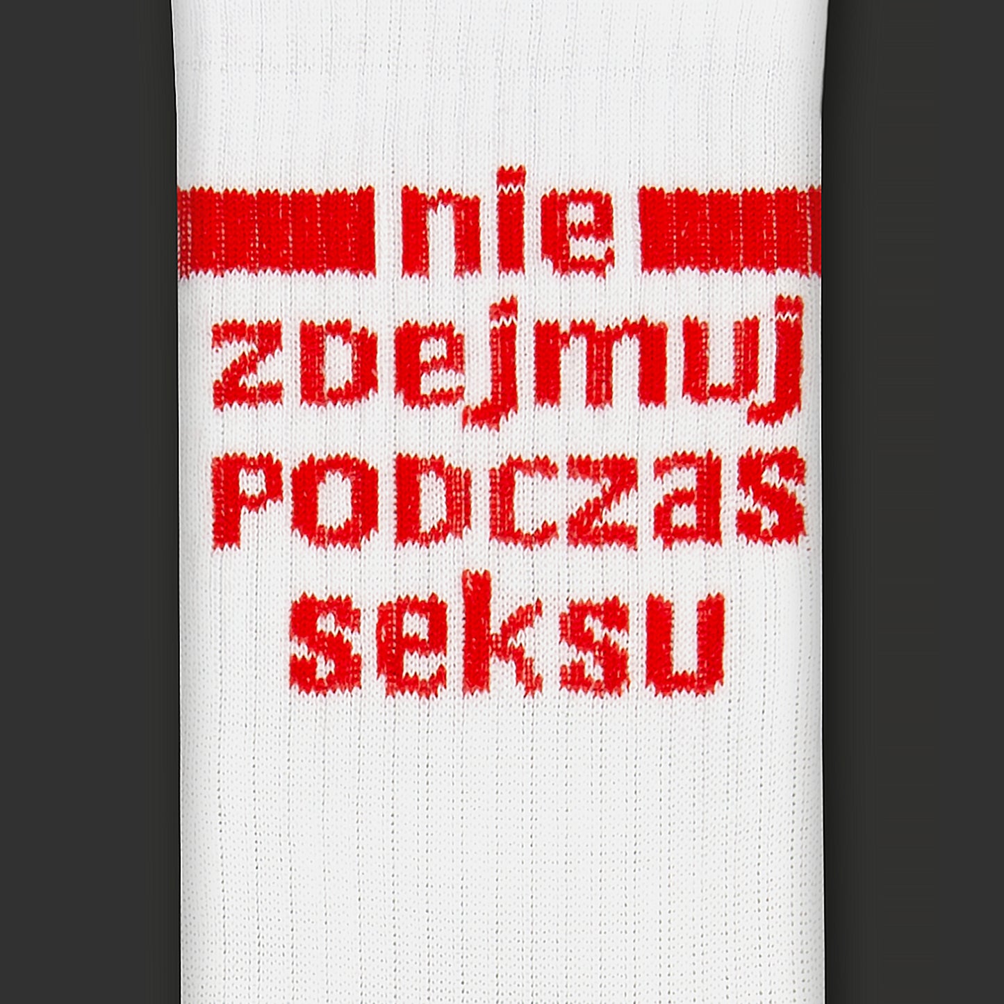 białe skarpetki nie zdejmuj podczas seksu CECH