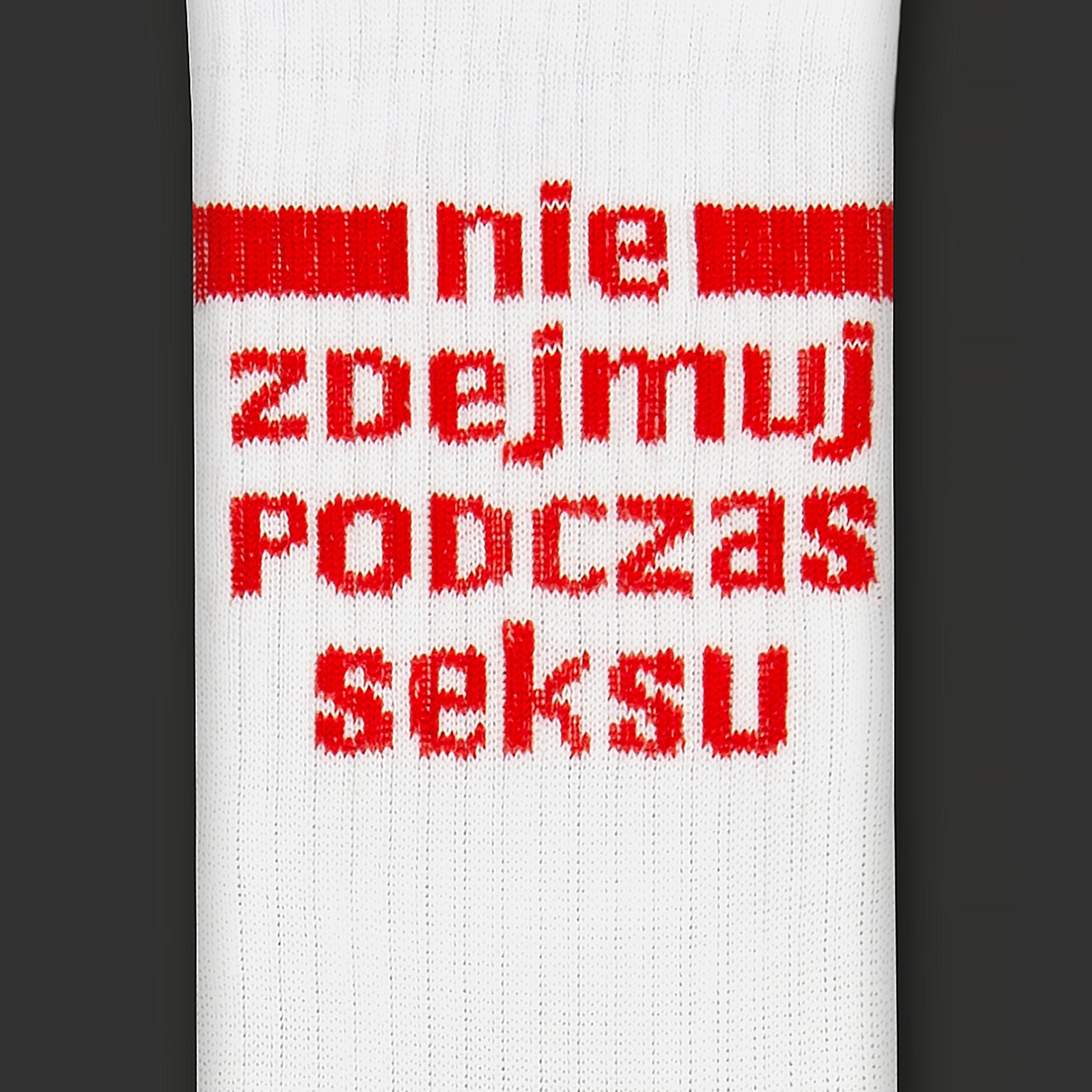 białe skarpetki nie zdejmuj podczas seksu CECH