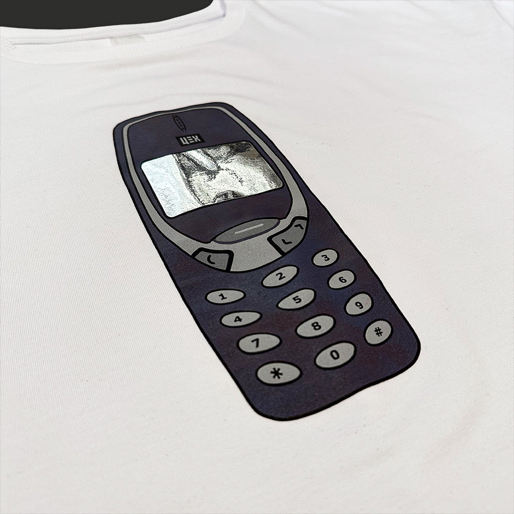 Koszulka oversize Telefon – vintage phone, unisex styl